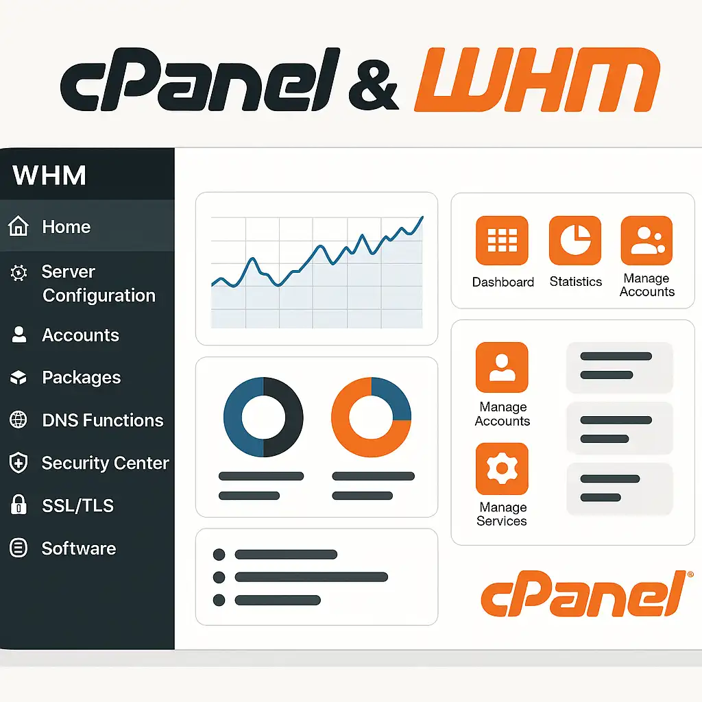 cPanel & WHM İncelemesi: Web Hosting ve Sunucu Yönetimi İçin Kapsamlı Bir Panel Görseli