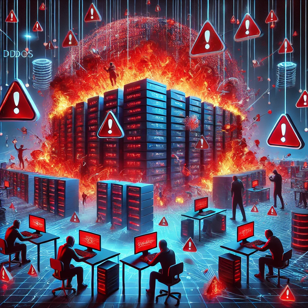 DDoS Saldırıları ve Savunma Stratejileri Görseli