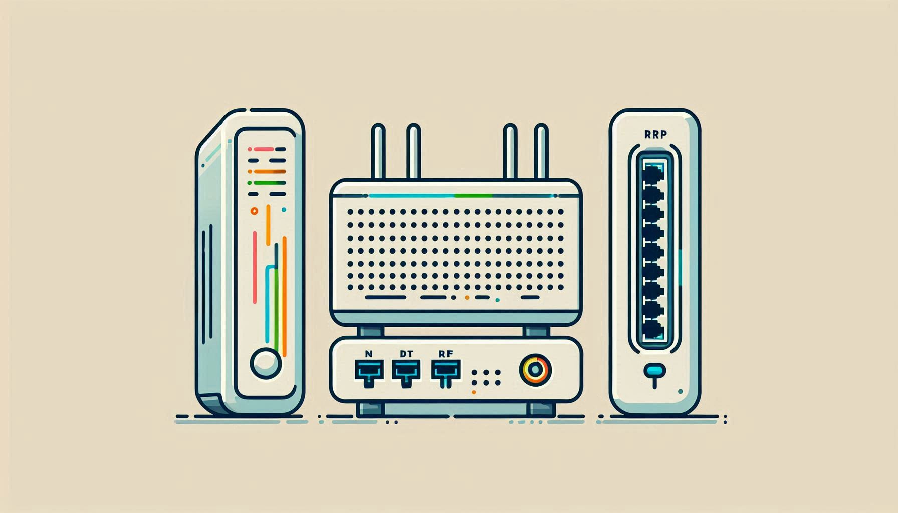 Modem, Router, Switch Farkı Görseli