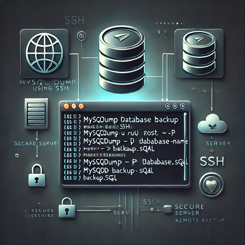 SSH ile MySQL Yedekleme Görseli