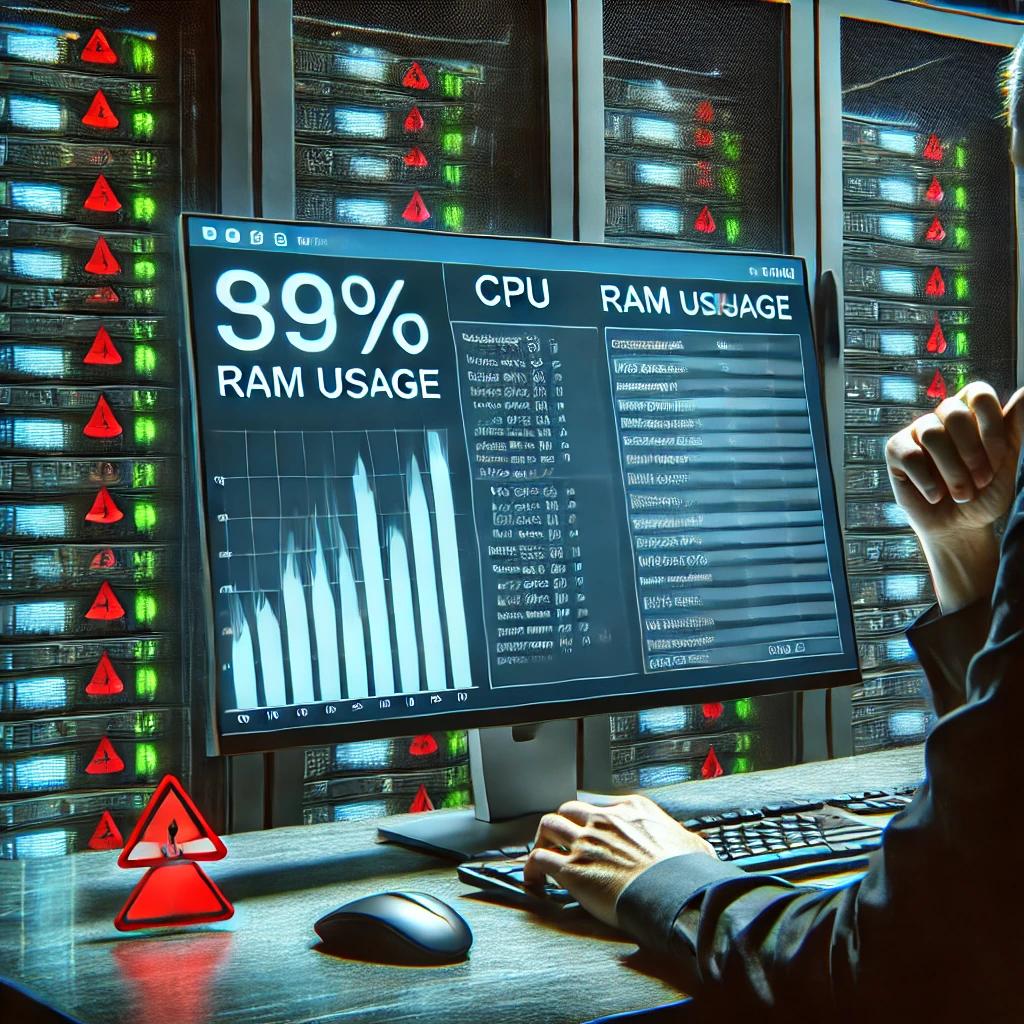 Windows Sunucularda Yüksek CPU ve RAM Kullanımı Görseli
